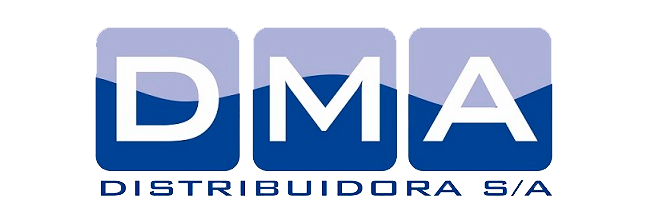 O logo da DMA Distribuidora