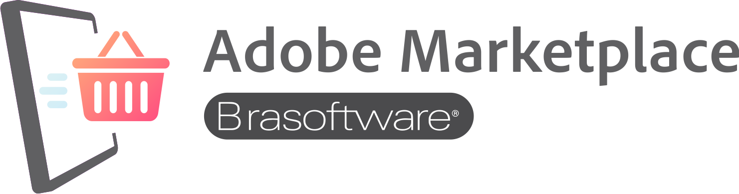 O logo do Brasoftware Marketplace Adobe