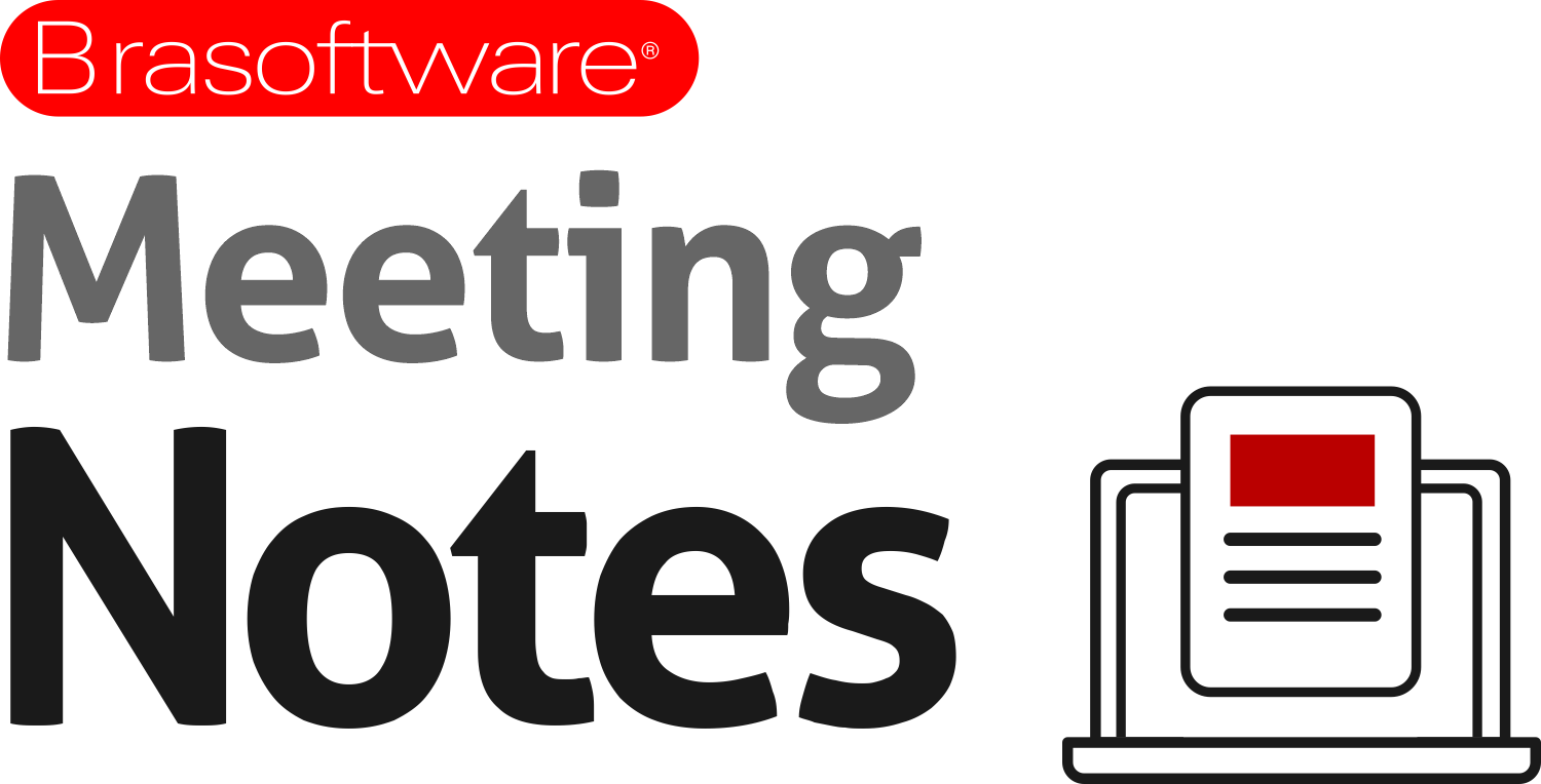 O logo do Brasoftware Meeting Notes