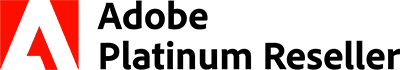 O logo da Adobe Platinum Reseller