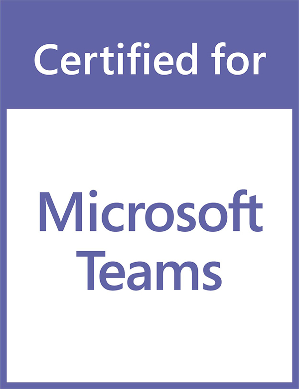 O logo Certified Microsoft Teams - Poly