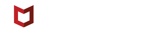 O logo da McAfee