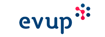 O logo da Evup