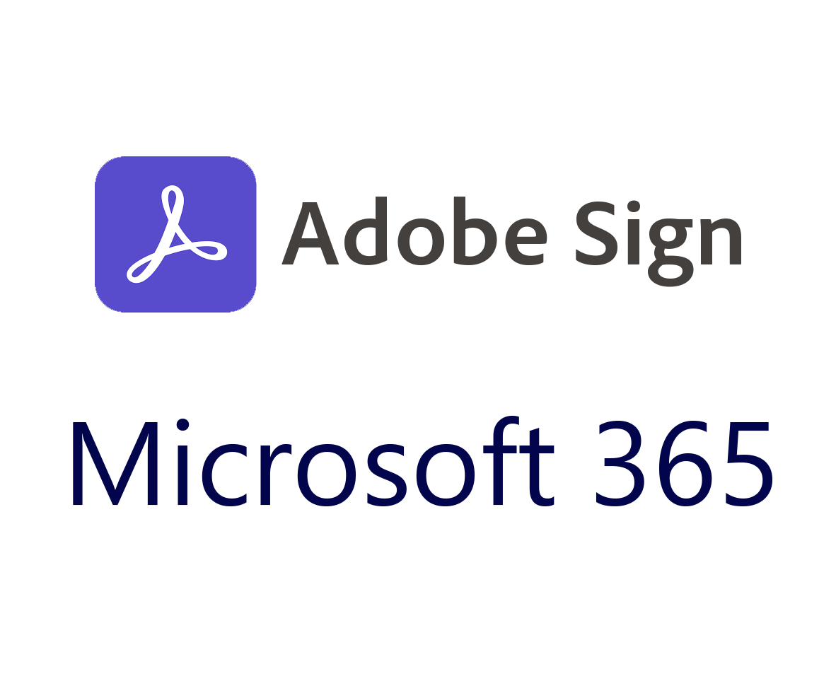 Logo Adobe Sign e Microsoft 365